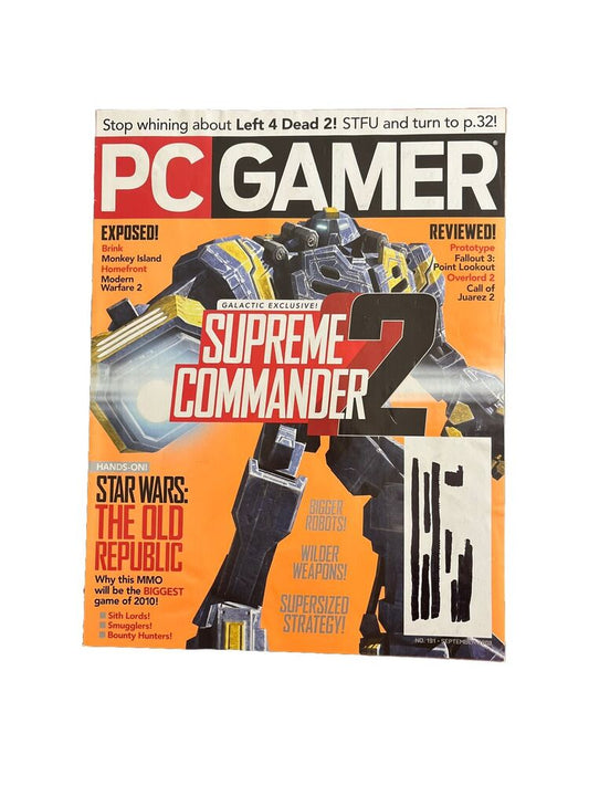 PC Gamer Video Game Magazine #191 September 2009 - Supreme Commander 2 Demo Disc