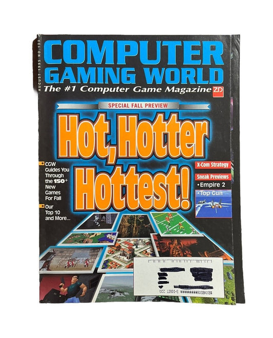 Computer Gaming World Strategy Magazine #133 August 1995 Hot, Hotter Hottest!
