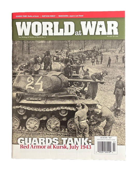 World At War Wargame Magazine #13 N Board Game - Guards Tank: Red Armor At Kursk