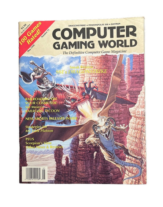 Computer Gaming World Strategy Magazine #71 May 1990 SSI’s Dragonstrike