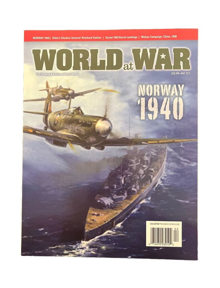 World At War Magazine #29 And Military History Board Game - Norway 1940