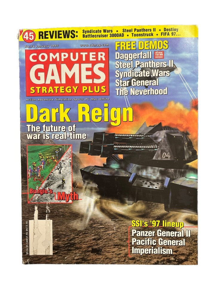 Computer Games Strategy Plus Magazine #74 January 1997 Dark Reign