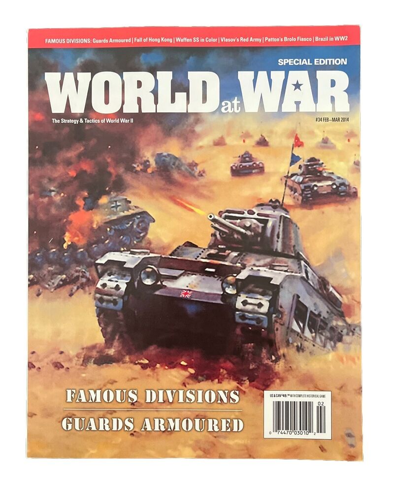 World At War Magazine #34 With Board Game - Famous Divisions Guards Armoured