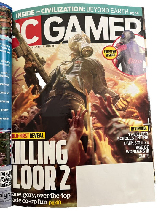 PC Gamer July 2014 #254 Computer Video Game Magazine Killing Floor 2