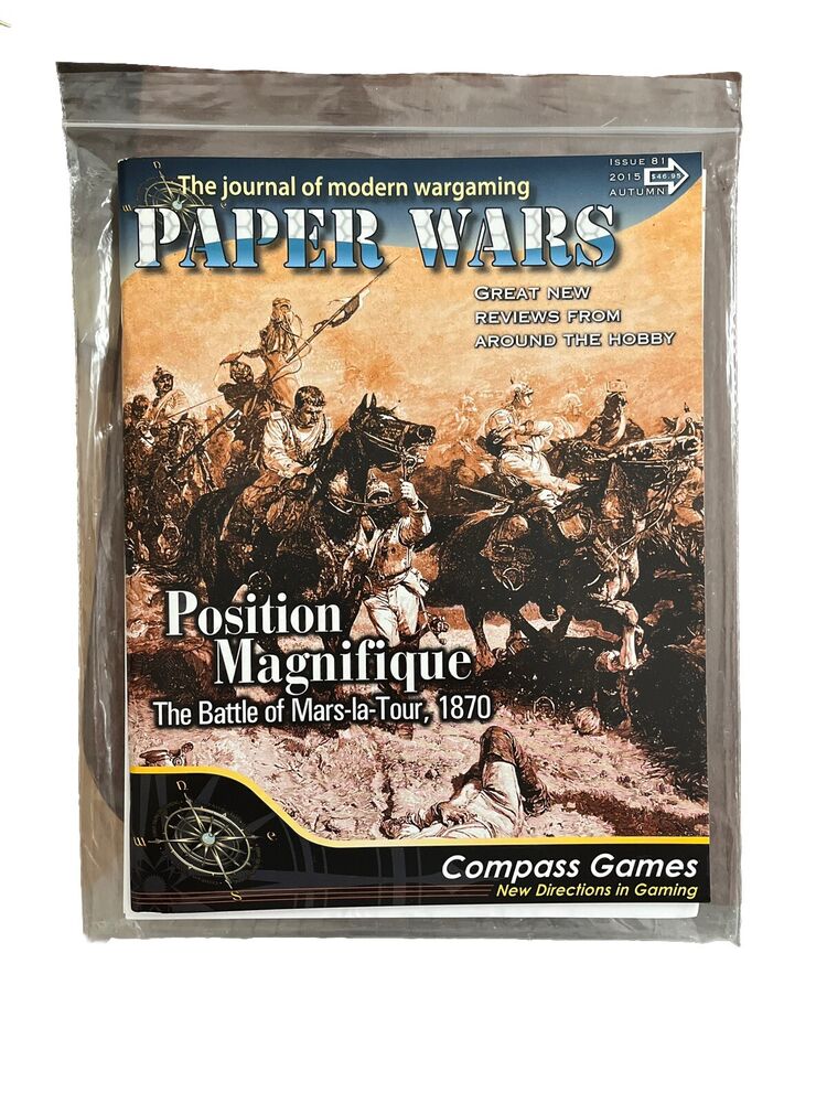 Paper Wars Wargaming Magazine With Complete Game #81 2015 Position Magnifique