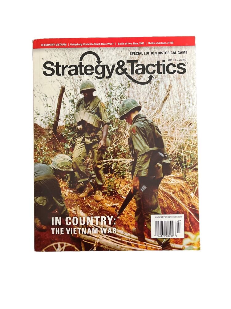 Strategy & Tactics Wargame Mag #281 N Board Game - In Country: The Vietnam War