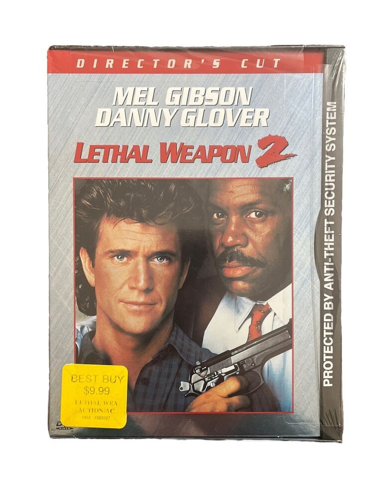 Vintage Movie LETHAL WEAPON 2 (DVD, 2000) Director’s Cut Mel Gibson Danny Glover