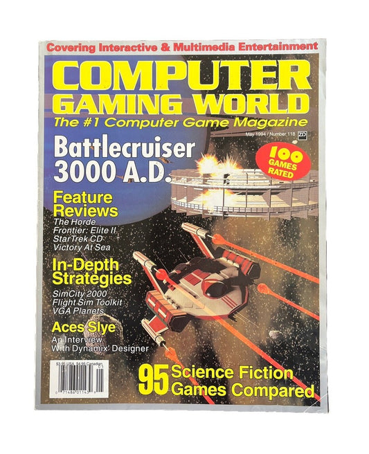 Vintage Computer Gaming World Strategy Magazine #118 Battlecruiser 3000 A.D.