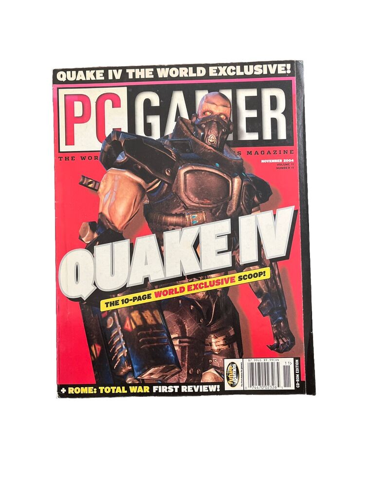 Quake IV PC Gamer November 2004 #129 Online OfflineComputer Video Game Magazine