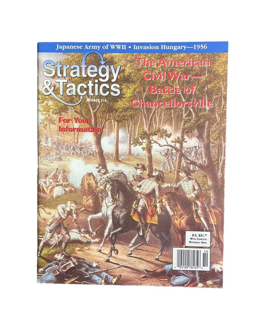 Strategy & Tactics Magazine #218 American Civil War Battle Of Chancellorsville