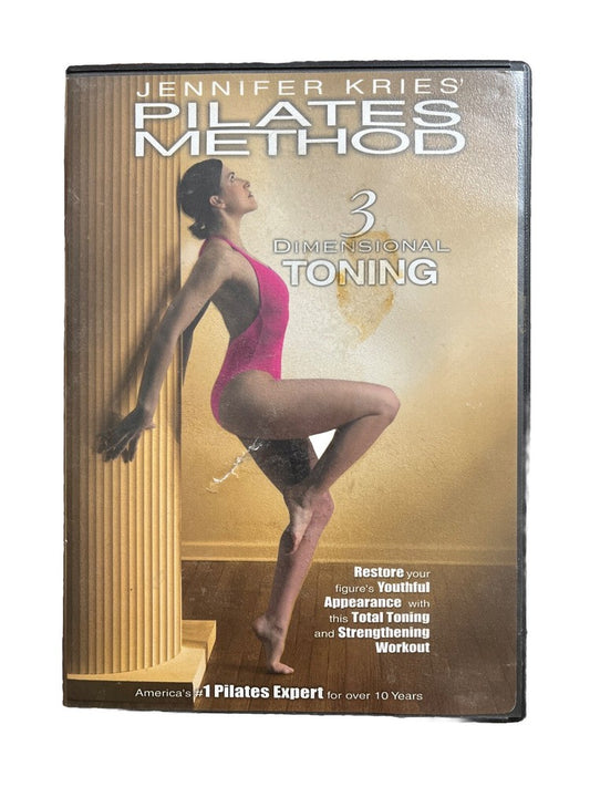 PILATES Method- 3D Toning- Jennifer Kries-Vintage Exercise Workout Video On Dvd