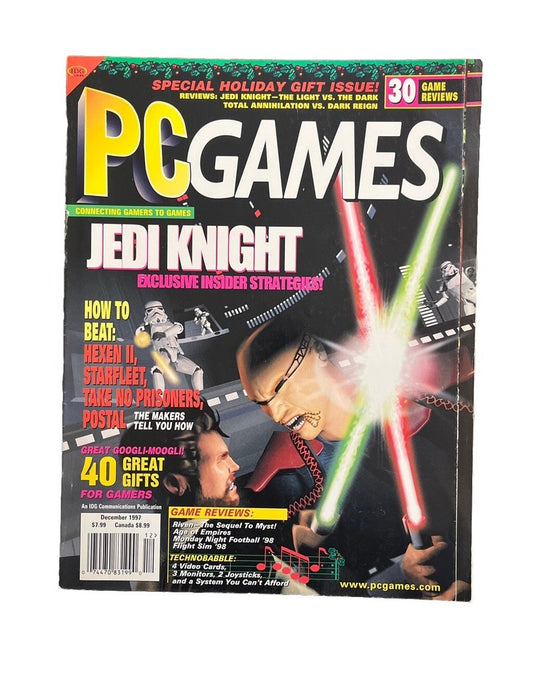 PC Games Computer Game Strategy Magazine Vol.4 No.10 Dec 1997 Jedi Knight