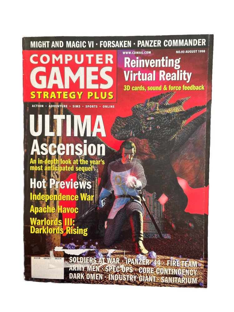 Computer Games Strategy Plus Magazine #93 August 1998 Ultimate Ascension