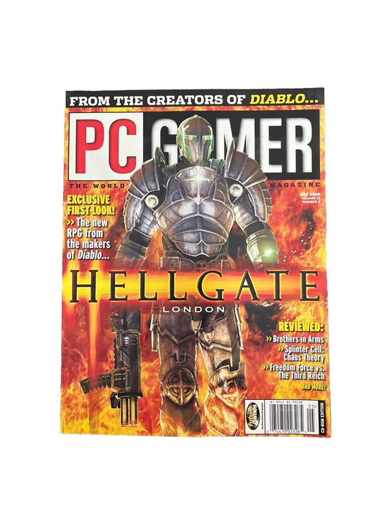 MAY 2005 PC GAMER #136 Vintage Computer video game magazine - HELLGATE London