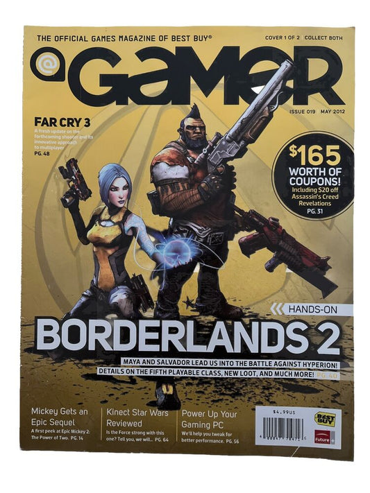 Best Buy Gamer Collectable Video Game Magazine #019 May 2012 Borderlands 2