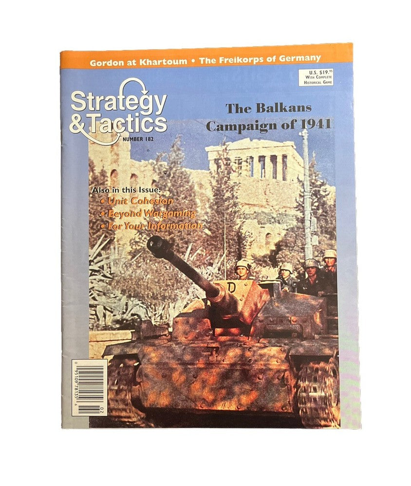Strategy & Tactics tabletop Wargame Magazine #182 The Balkans Campaign Of 1941