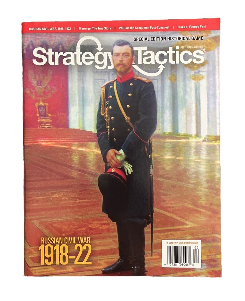 Strategy & Tactics Wargame Magazine #267 And Board Game - Russian Civil War 1918