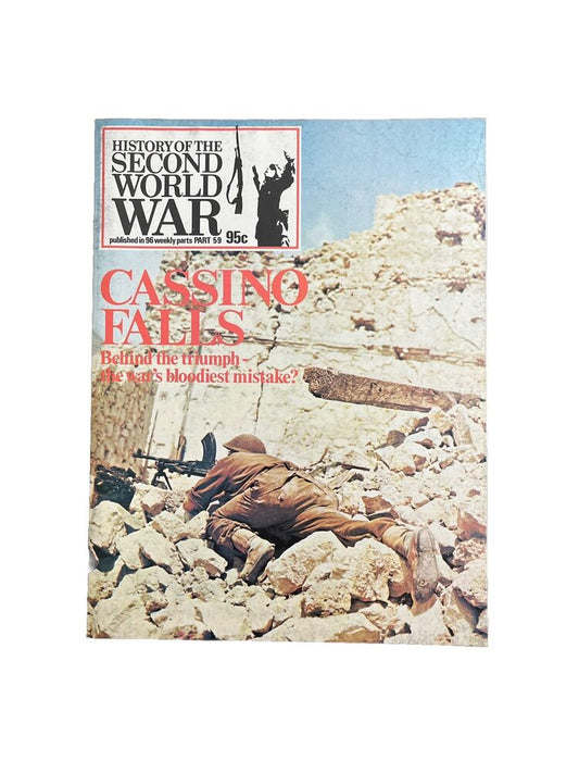 History of the Second World War Vintage Magazine Part 59 1974 - Cassino Falls