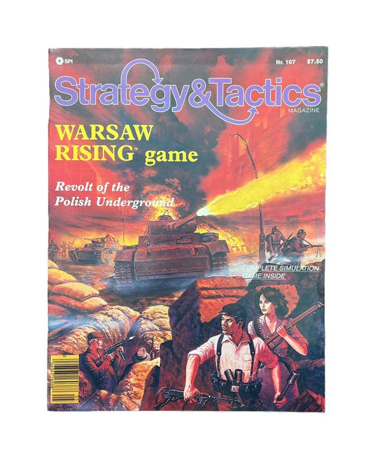 Vintage Strategy & Tactics Historical Wargame Magazine #107 Warsaw Rising Game