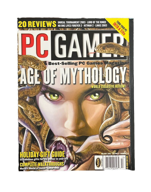 Collectable PC GAMER Magazine #105 Vol.9 No.13 Holiday 2002 - Age Of Mythology