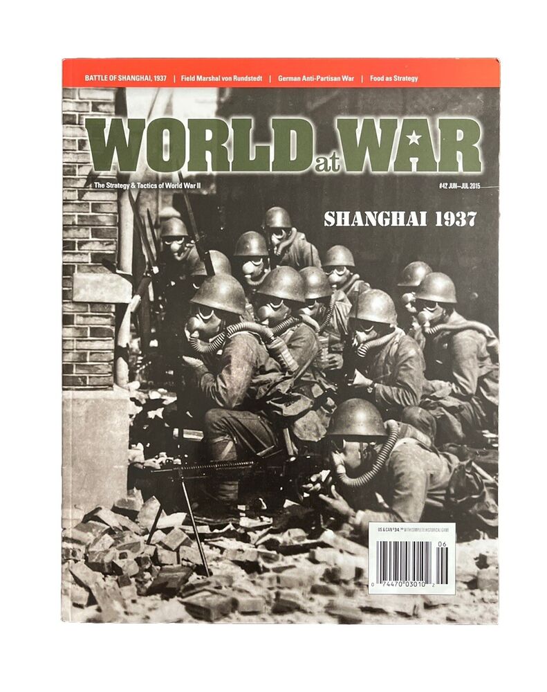 World At War Magazine #42 With Military History Board Game - Shanghai 1937