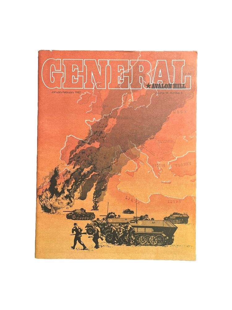 Avalon Hill General Antique Tabletop War Game Magazine Vol.18 #5 - Third Reich