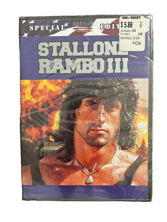 Rambo III (DVD, 2003, 2-Disc Set, Special Edition Sensormatic Security Tag)