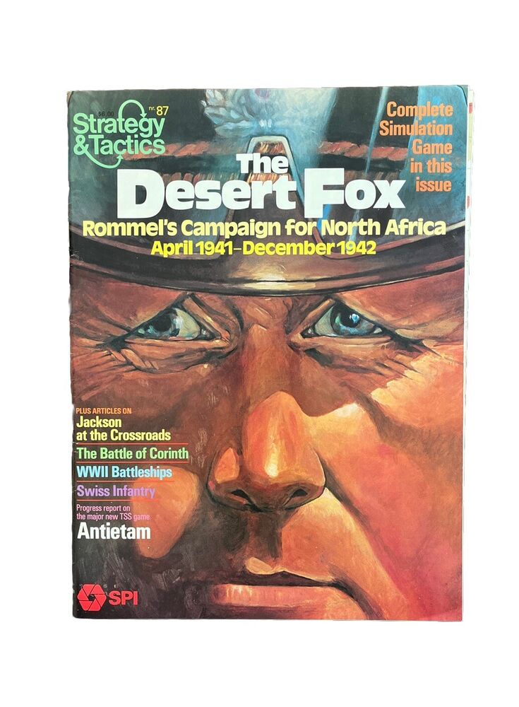 Collectable Vintage SPI Strategy&Tactics Wargaming Magazine #87 - The Desert Fox
