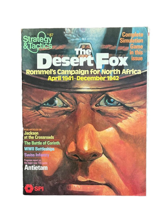 Collectable Vintage SPI Strategy&Tactics Wargaming Magazine #87 - The Desert Fox