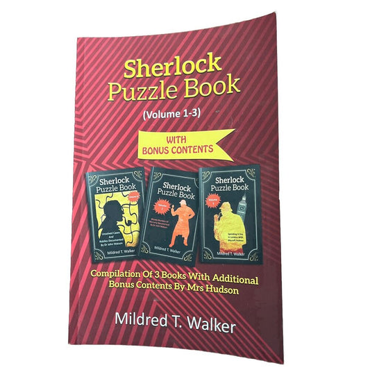 Sherlock Puzzle Book (Volume 1-3) : Compilation of 3 Books with Additional Bonus