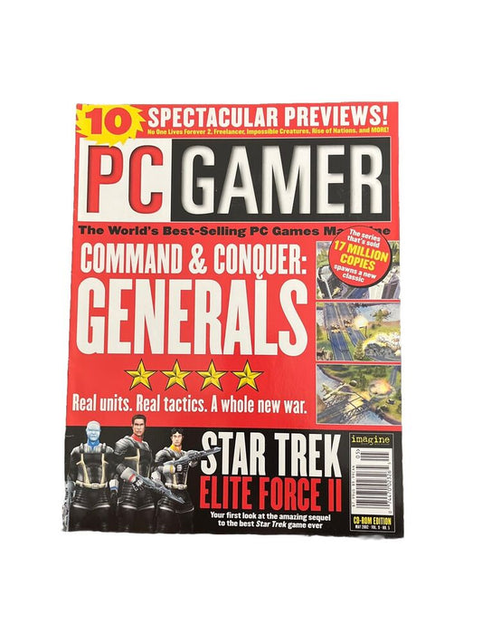 May 2002 #97 PC Gamer Antique Video Game Magazine Command & Conquer Generals