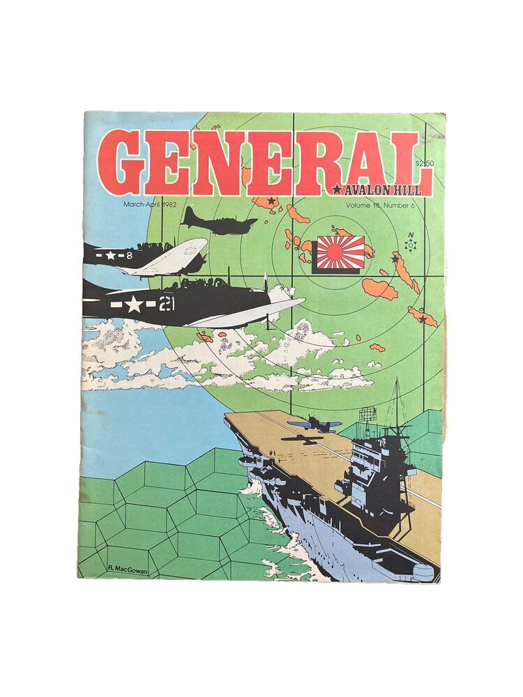 Avalon Hill General Collectable War Game Magazine March-April 1982 Vol 18 No 6