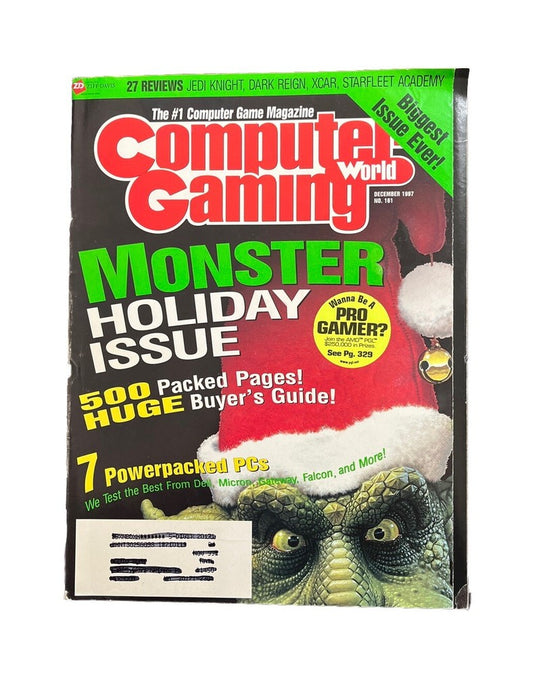 Computer Gaming World Strategy Magazine #161 Dec 1997 Monster Holiday Issue