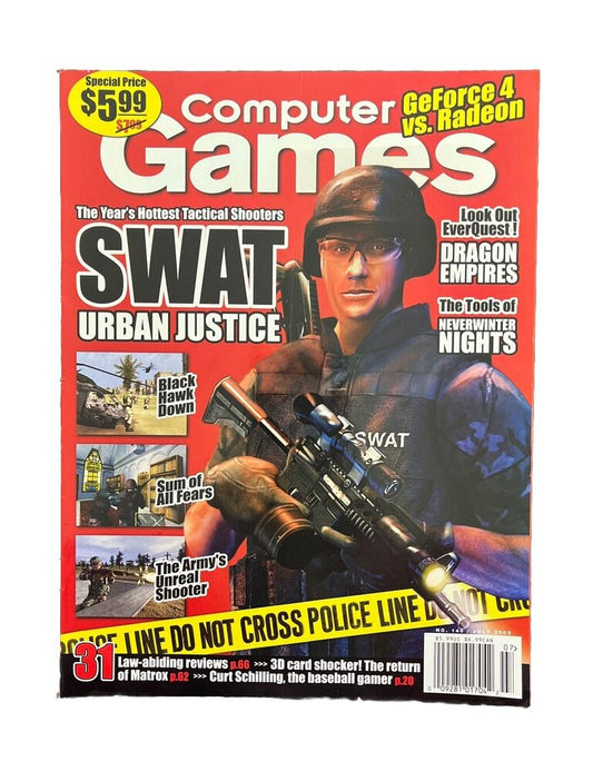 Vintage Collectable Computer Games Magazine #140 July 2002 - SWAT