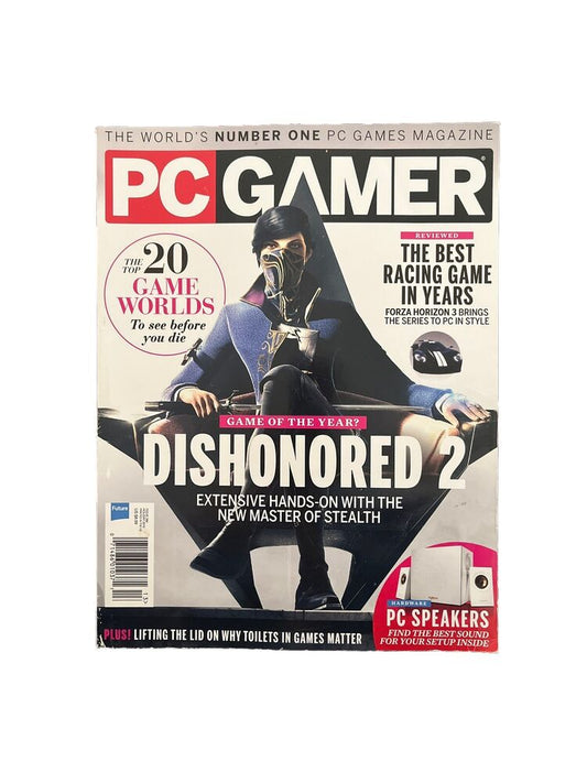 DISHONORED 2 PC GAMER HOLIDAY 2016 #286 Online Offline video game magazine