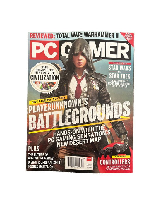 PC Gamer Video Game Magazine #299 Player Unknown’s Battlegrounds Holiday 2017