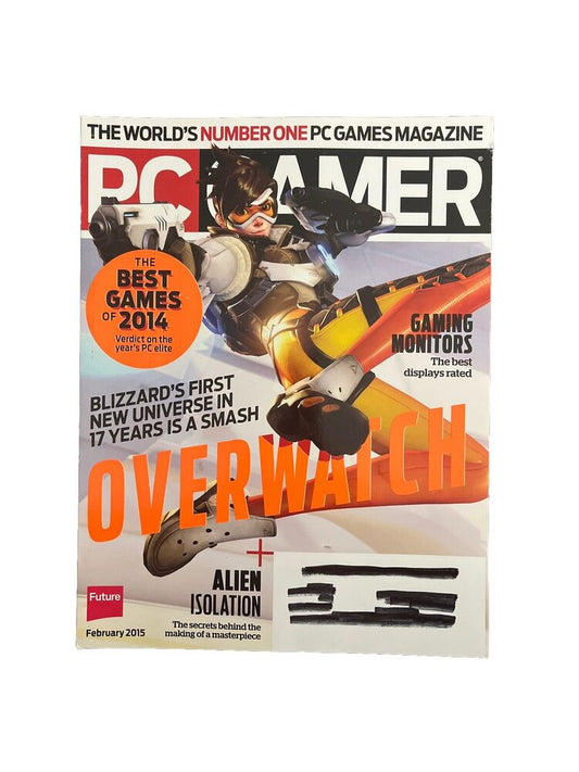 PC gamer Video Game magazine #262 February 2015 Overwatch The Best Games Of 2014