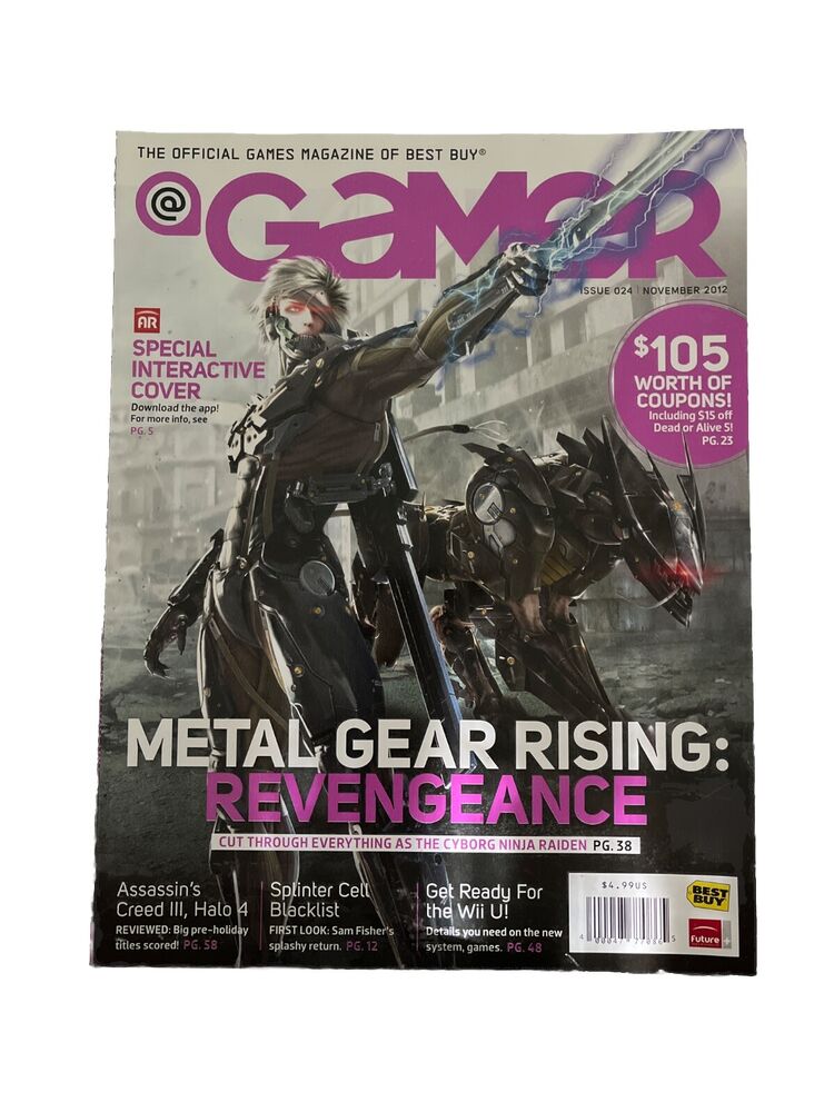 Best Buy Gamer Magazine #024 November 2012 Metal Gear Rising: Revengeance