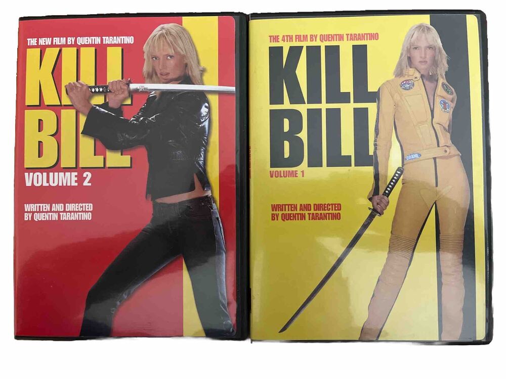 Kill Bill: Vol. 1 / Kill Bill: Vol. 2 (DVD) Lot QUENTIN TARANTINO UMA THURMAN