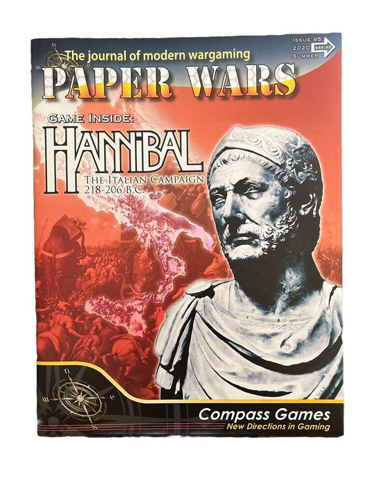 Compass Games Paper Wars Mag #95 With Military History Board Game - Hannibal