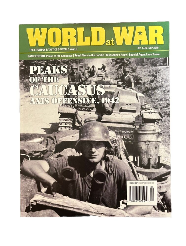 World At War Magazine #61 With Historical Board Game - Peaks of the Caucasus