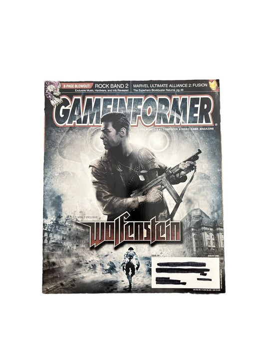 Game Informer Collectable PC Game Magazine August 2008 #184 Wolfenstein