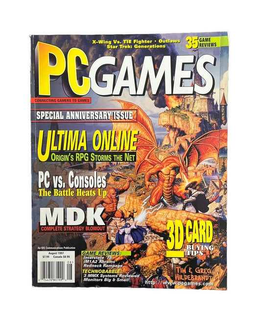 Vintage PC Games Magazine Vol.4 No.6 Ultima Online Origin’s RPG Storms The Net