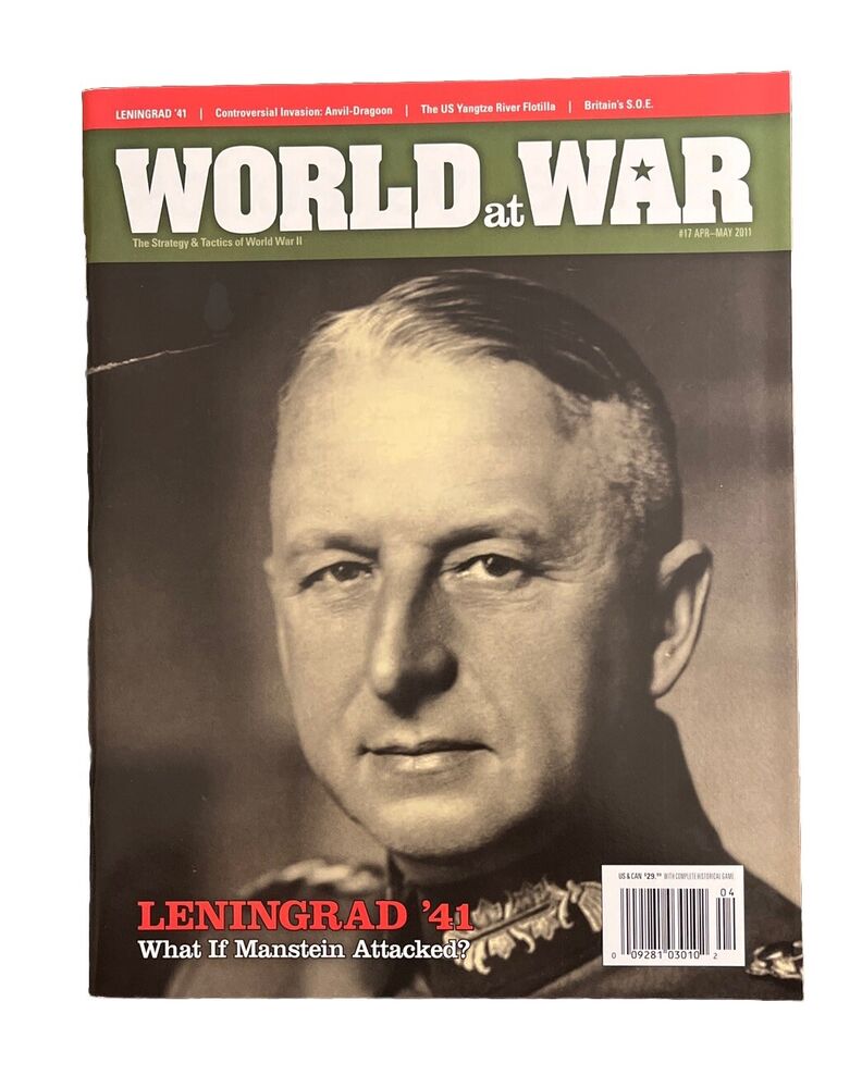 World At War Wargame Magazine #17 With Historical Board Game - Leningrad’41