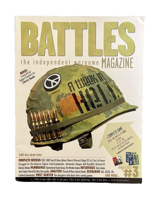 Battles Magazine #3 And Military History Tabletop WarGame The Battle of Hue 1968