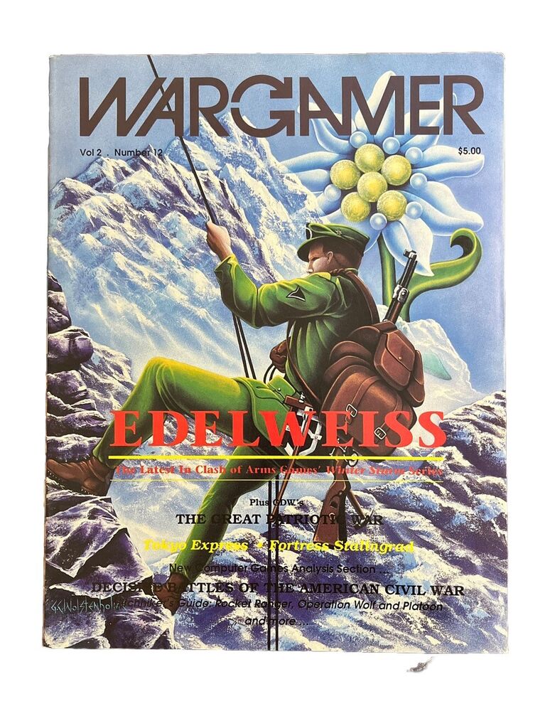 Vintage Collectable WARGAMER Magazine VOL.2 #12 May-June 1989 - Edelweiss