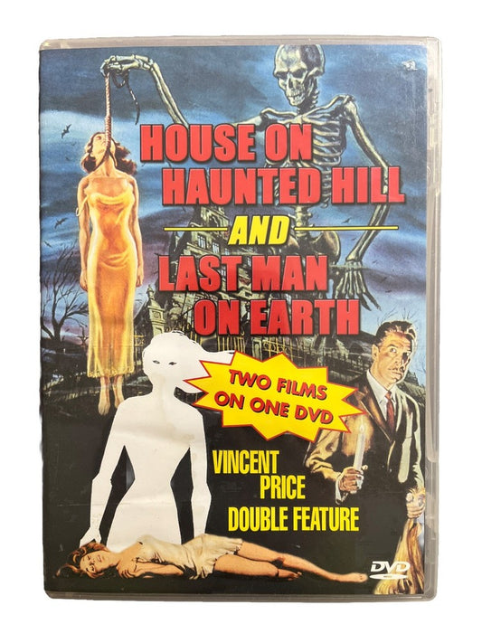 Vintage Horror Movie House on Haunted Hill N Last Man on Earth (DVD, 1959/1964)
