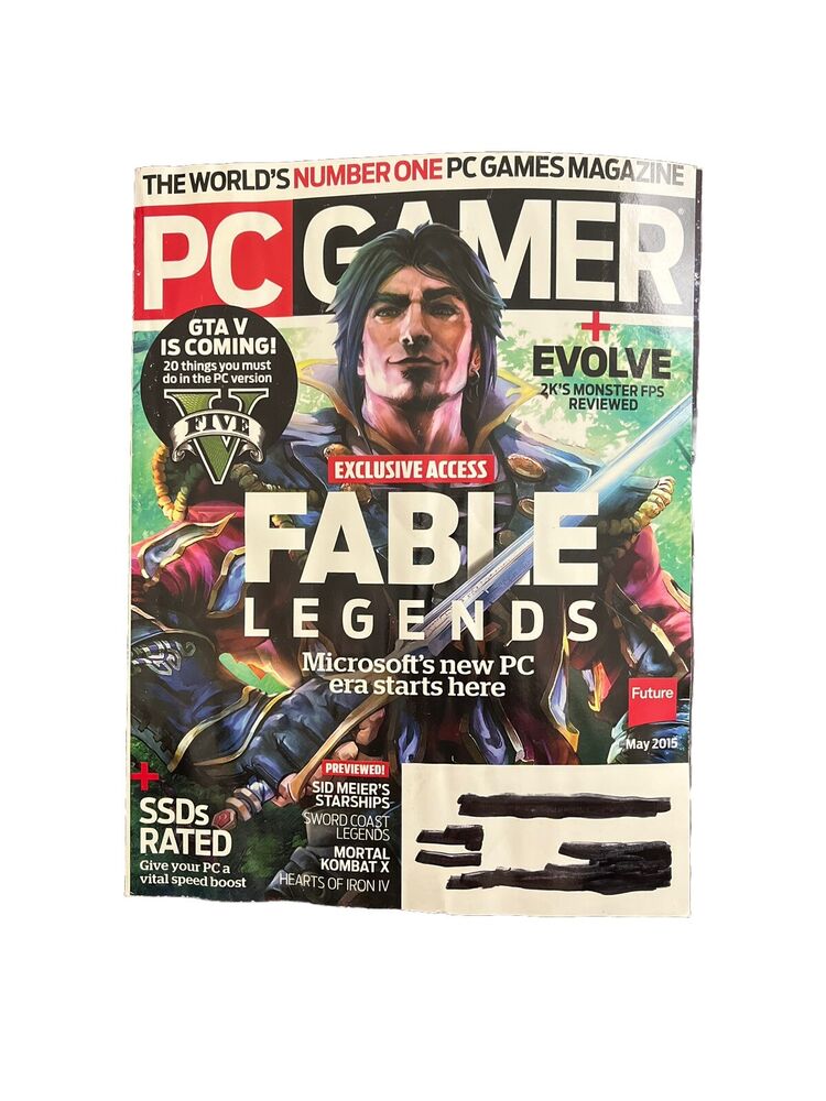 PC GAMER #265 MAY 2015 Computer video game magazine - FABLE LEGENDS