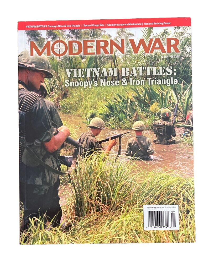 Modern War Magazine #7 With Military history Board Game - Vietnam Battles