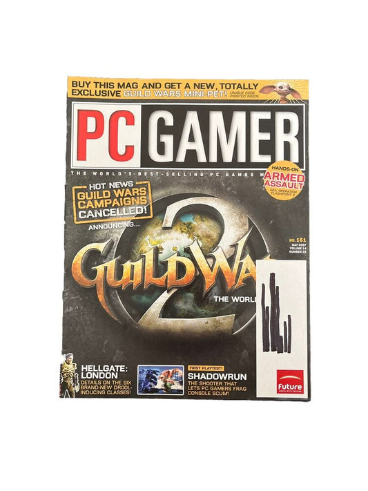 May 2007 PC Gamer #161 Antique Computer Video Game Magazine Guild Wars 2